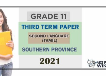 2021 Grade 11 Second Language Tamil 3rd Term Test Paper | Southern Province