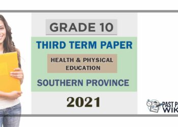 2021 Grade 10 Health 3rd Term Test Paper | Southern Province