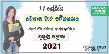 2021 Grade 11 Bioresources Technology 3rd Term Test Paper | Southern Province