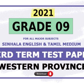 Third Term Test Papers 2021 | Grade 10 - Western Province