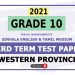 2021 Grade 10 Western Province 3rd Term Test Papers with answers