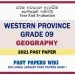 Western Province Grade 09 Geography Third Term Paper 2021 – Sinhala Medium
