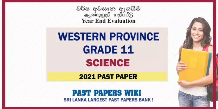 Western Province Grade 11 Science Third Term Paper 2021 – English Medium