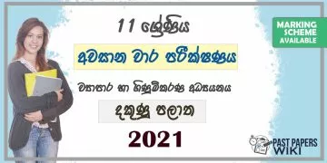 2021 Grade 11 Accounting 3rd Term Test Paper | Southern Province