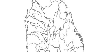 A/L Empty Sri Lanka Map for Practice A/L History of Sri Lanka Map Marking