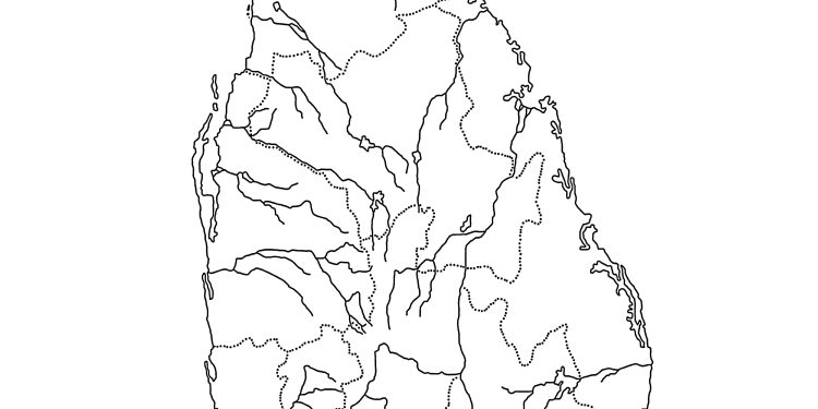 A/L Empty Sri Lanka Map for Practice A/L History of Sri Lanka Map Marking