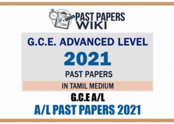 Download 2021 Tamil medium A/L official Past Papers for All all subjects