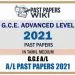 Download 2021 Tamil medium A/L official Past Papers for All all subjects