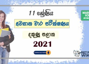 Third Term Test Papers 2021 | Grade 11 - Southern Province