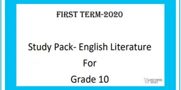 Grade 10 Study Pack - English Literature 1st Term