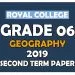 Royal College Grade 06 Geography Second Term Paper English Medium