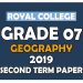 Royal College Grade 07 Geography Second Term Paper | Sinhala Medium