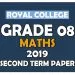 Royal College Grade 08 Mathametics Second Term Paper English Medium
