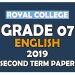 Royal College Grade 07 English Second Term Paper