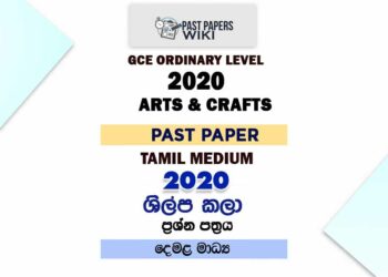 2020 O/L Art and Crafts Past Paper | Tamil Medium