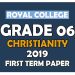 Royal College Grade 06 Christianity First Term Paper | Sinhala Medium