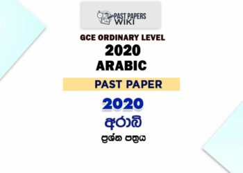 2020 O/L Arabic Past Paper