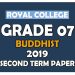 Royal College Grade 07 Buddhist Second Term Paper Sinhala Medium