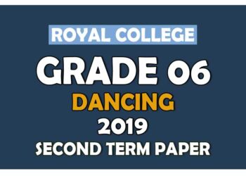 Royal College Grade 06 Dancing Second Term Paper Sinhala Medium