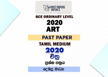 2020 O/L Art Past Paper | Tamil Medium