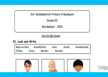 Grade 03 English Language - My Home