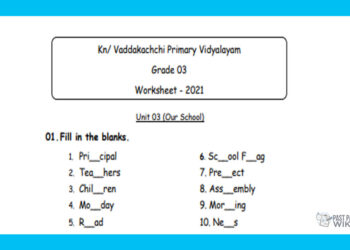 Grade 03 English Language - Our School
