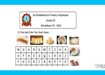 Grade 03 English Language - Worksheet 19