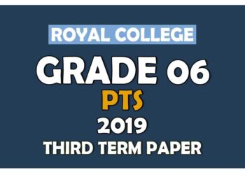Royal College Grade 06 Practical And Technical Skill Third Term Paper Sinhala Medium