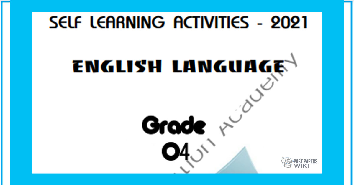 Grade 04 English Language - Self Learning Activities