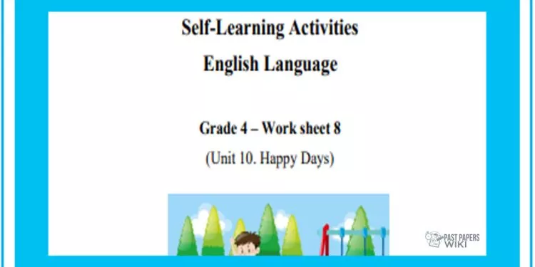 Grade 04 English Language - Happy Days