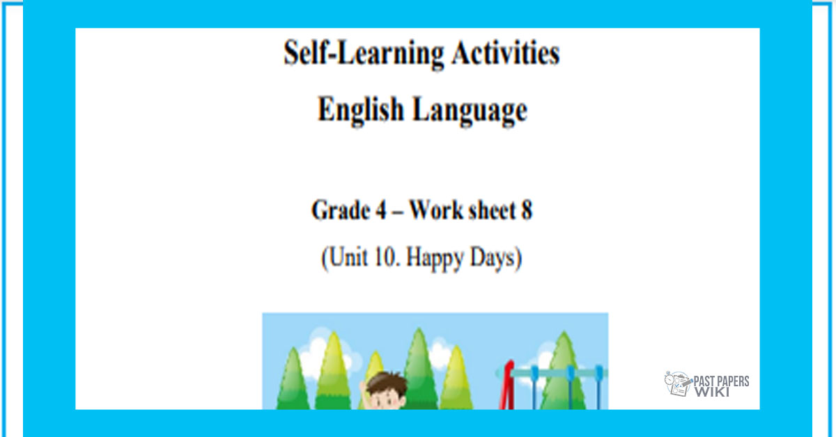 Grade 04 English Language - Happy Days