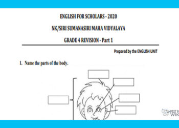 Grade 04 English Language - Revision Part 01