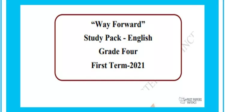 Grade 04 English Language - Study Pack 1st Term (Western Province)
