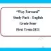 Grade 04 English Language - Study Pack 1st Term (Western Province)