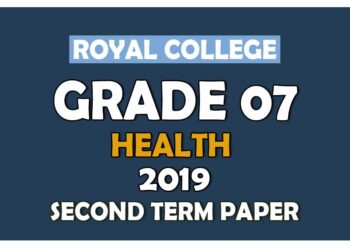 Royal College Grade 07 Health And Physical Education Second Term Paper | English Medium