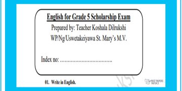 Grade 05 English Language - Scholarship Tute