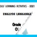 Grade 05 English Language - Self Learning Activities