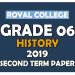 Royal College Grade 06 History Second Term Paper Sinhala Medium