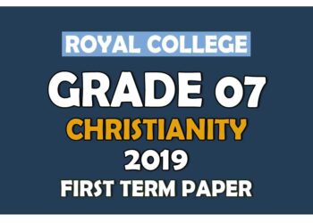 Royal College Grade 07 Christianity First Term Paper Sinhala MediumRoyal College Grade 07 Christianity First Term Paper Sinhala MediumRoyal College Grade 07 Christianity First Term Paper Sinhala MediumRoyal College Grade 07 Christianity First Term Paper Sinhala Medium