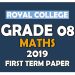 Royal College Grade 08 Mathematics First Term Paper | English Medium