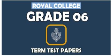 Grade 06 - Royal College Term Test Papers