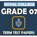 Grade 07 - Royal College Term Test Papers