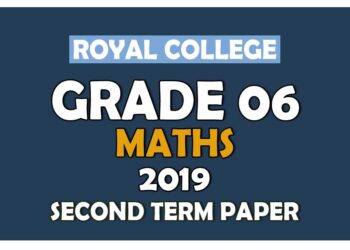 Royal College Grade 06 Mathematics Second Term Paper English Medium