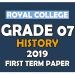 Royal College Grade 07 History First Term Paper Sinhala Medium
