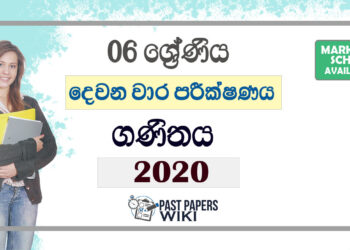 Grade 06 Mathematics Second Term Test Paper with Answers 2020