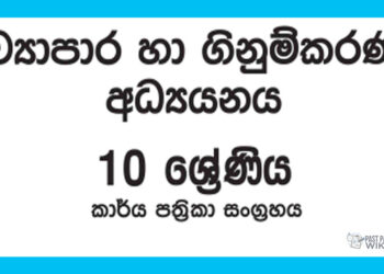Grade 10 Accounting Workbook with Unit Test Papers(Sinhala Medium)
