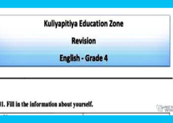 Grade 04 English Language - Revision