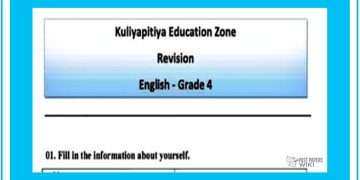 Grade 04 English Language - Revision