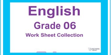 Grade 06 English Workbook with Unit Test Papers(English Medium)