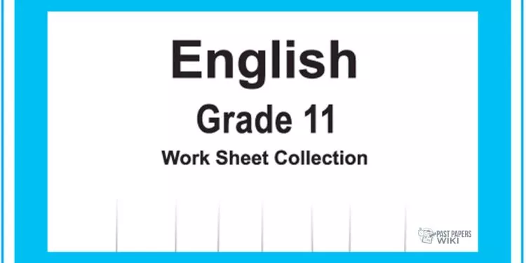 Grade 11 English Workbook with Unit Test Papers(English Medium)